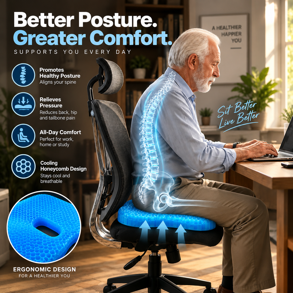 Eliminate Tailbone Pain And Sit Comfortably For Hours With Clira
